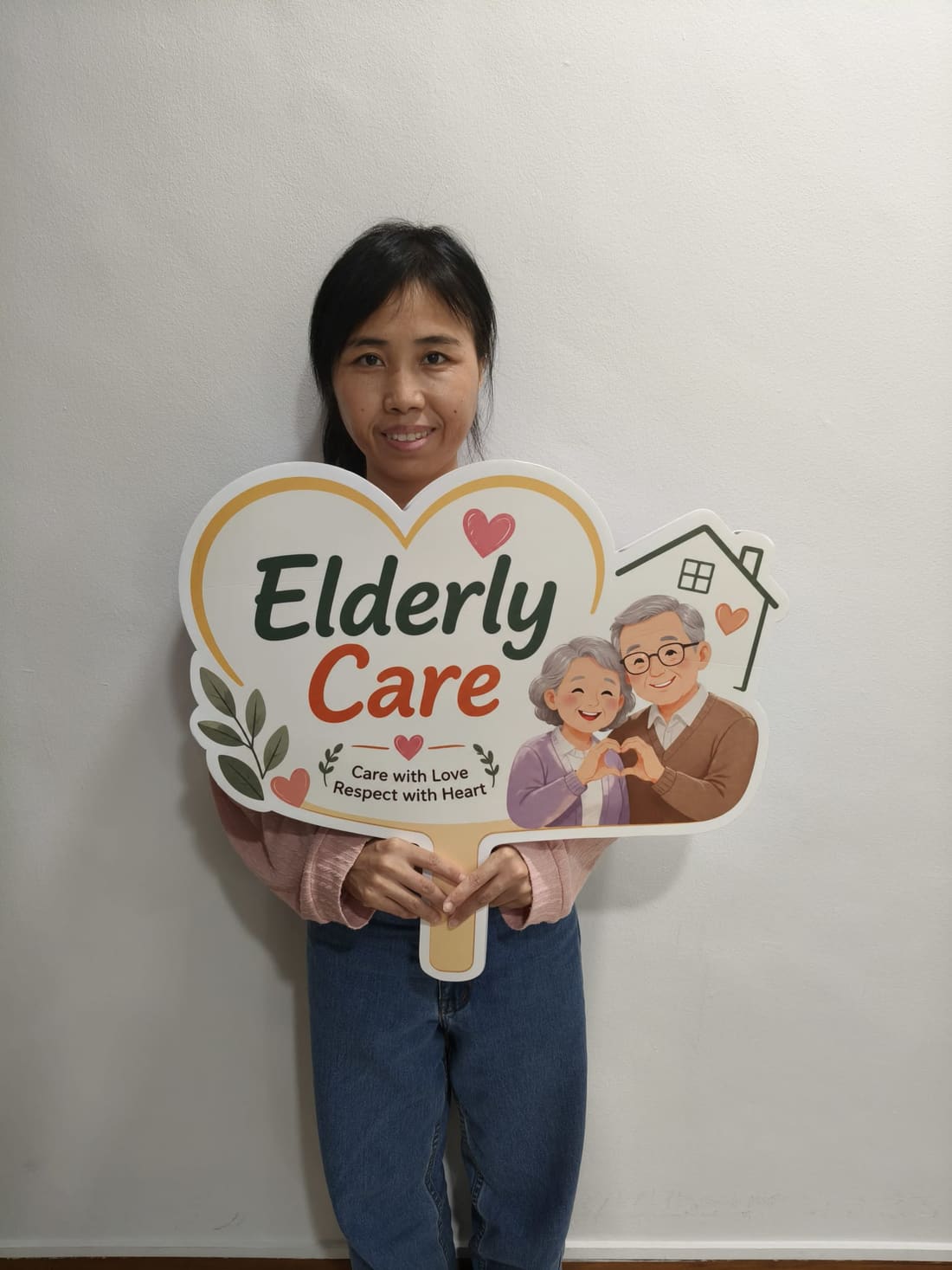 Helper placed for elderly care